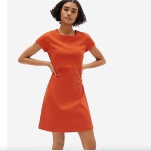 Everlane The Party Of One Orange Tee Dress